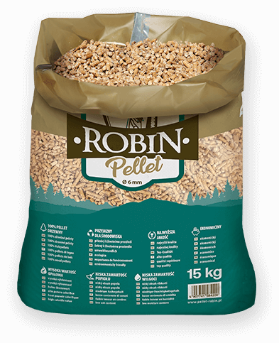 worek pelletu opałowego Robin do kupienia w Obrzycku lub sklepie internetowym